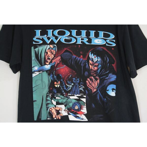 Supreme x GZA Liquid Swords Midnight Blue Shirt M Wu-Tang Clan FW18 - Picture 3 of 7